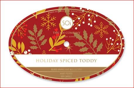 Holiday Spiced  Toddy Candle Copper OVAL Bowl 18oz