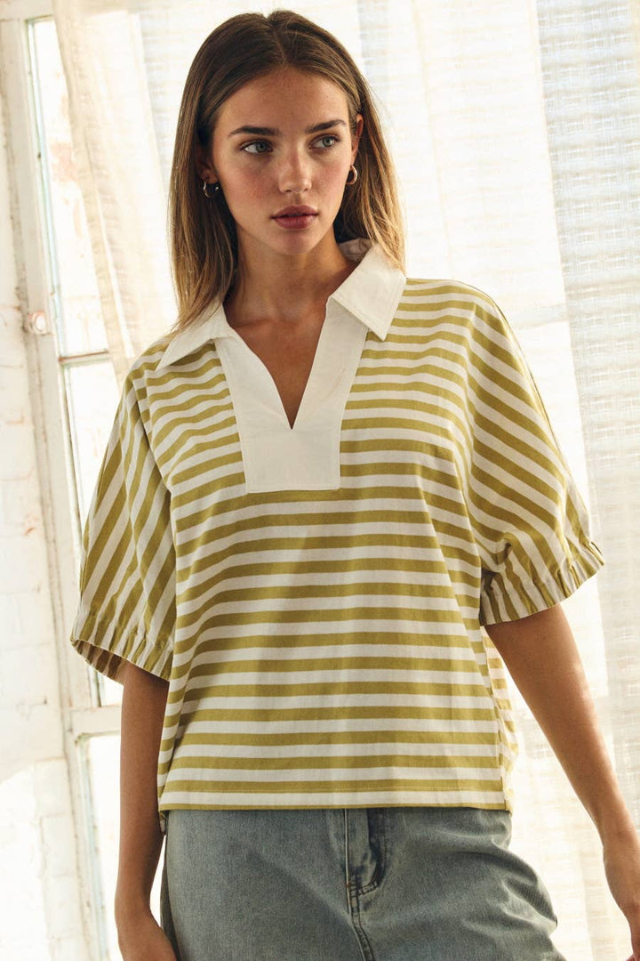 Striped Pullover Top
