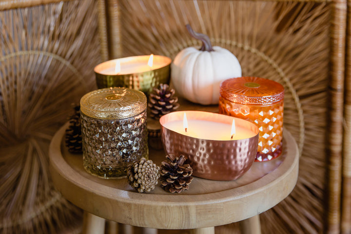 Holiday Spiced  Toddy Candle Copper OVAL Bowl 18oz
